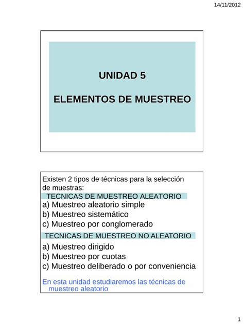 PDF Elementos De Muestreo Pdf PDFSLIDE NET