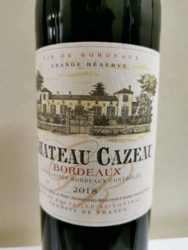 Ch Teau Cazeau Bordeaux Vivino Us