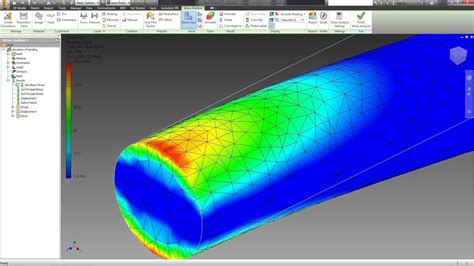 07 Analysis Of The Stress Of The Part Autodesk Inventor Tutorials Youtube