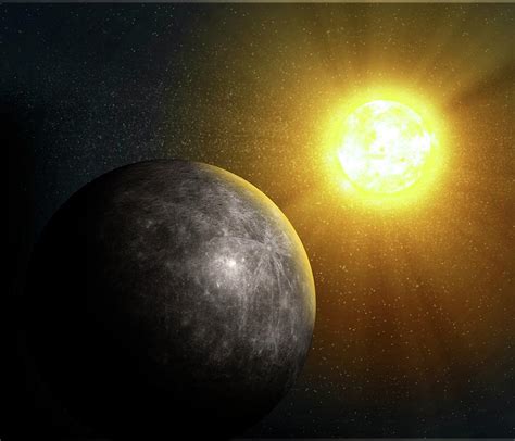 Planet Mercury Artwork Digital Art By Science Photo Library Andrzej