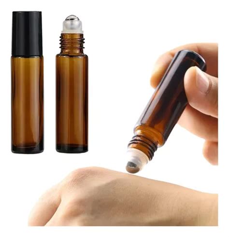 10 Frascos Vidro Âmbar Rollon 10ml Premium Vidro Grosso MercadoLivre