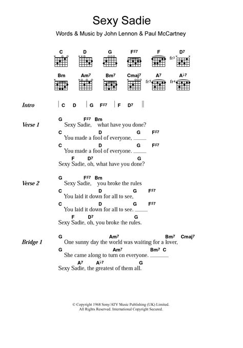 Sex And Candy Guitar Chords