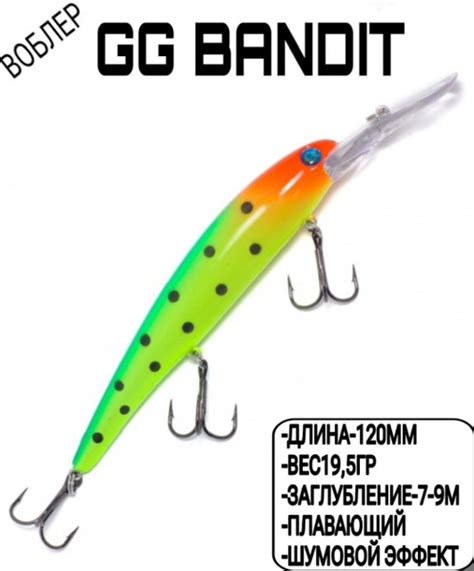 Воблер Минноу (Minnow) German GG Bandit, 7-9 м купить по выгодной цене ...