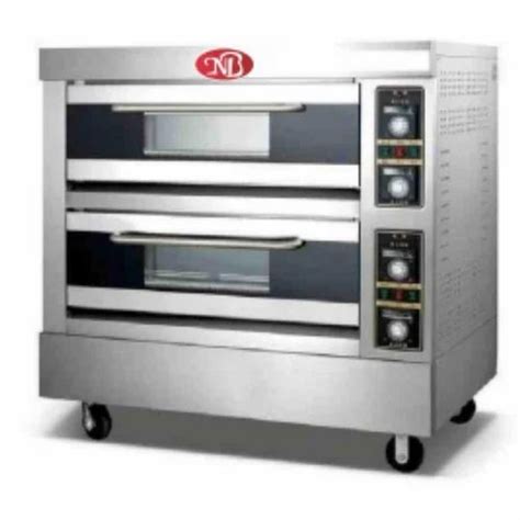 Electric Biscuitcookies Stainless Steel Double Deck Oven Size Big