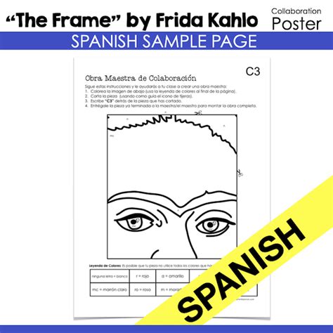 Hispanic Heritage Month Activity Frida Poster Art With Jenny K