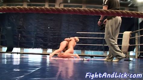 Lesbian Babes Enjoying Naked Wrestling