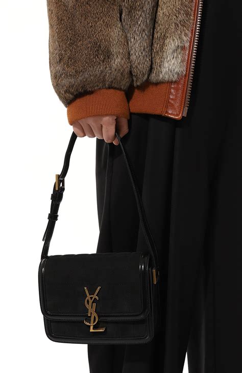Женская черная сумка solferino ysl lock small SAINT LAURENT купить в ...