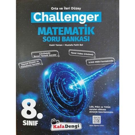 Kafa Dengi 8 sınıf Lgs Challenger Matematik Soru Bankası Kitabı