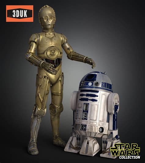 C 3PO And R2 D2 Daz Content By 3DUK