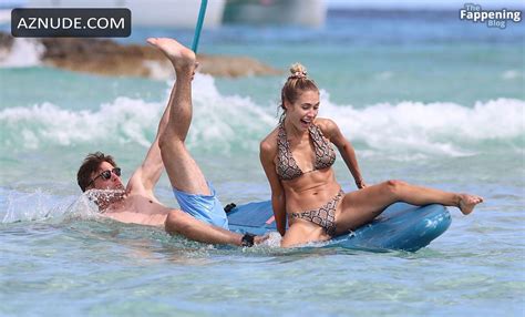 Alena Gerber Sexy Seen With Clemens Fritz Showing Off Her Sizzling Bikini Body At The Beach In