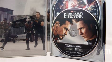 Captain America Civil War 4K Blu Ray Best Buy Exclusive SteelBook