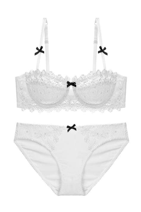 Cute White Lace Lingerie Set Fancyvestido