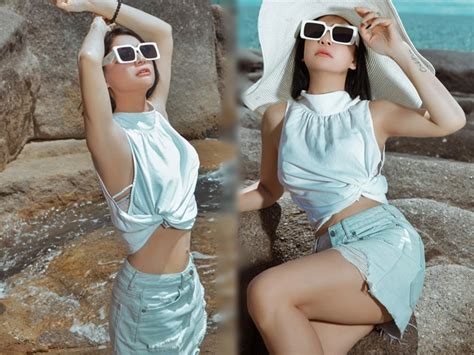 Nàng thơ Nhung Gumiho diện bikini tắm suối bị nhắc nhở fan nam ùa vào bênh vực