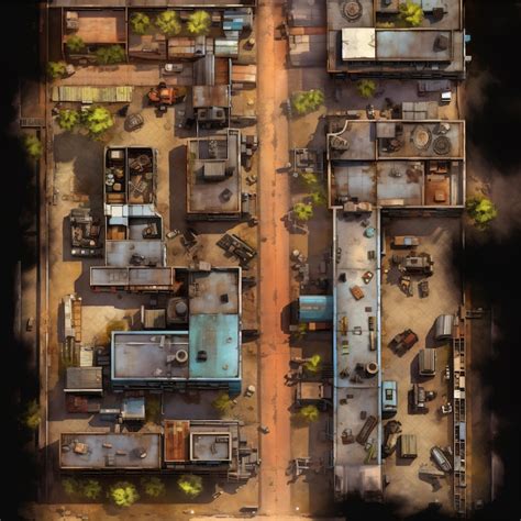 Cyberpunk Slums Battlemaps Sci Fi Dnd Battle Map Cyberpunk D D