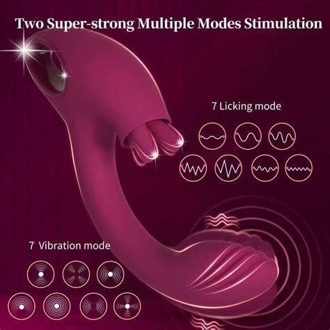 G Spot Dildo Vibrator With 2 Tongue Clit Licker Women Adult Sex Toys Pearlvibe