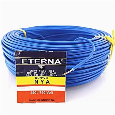 Jual Kabel Eterna Nya X Mm Kabel Listrik Tembaga Kuningan Panjang