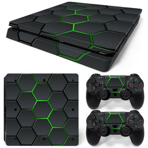 Hex Lime - PS4 Slim Console Skins | PS4 Slim Console Skins | Consoleskins