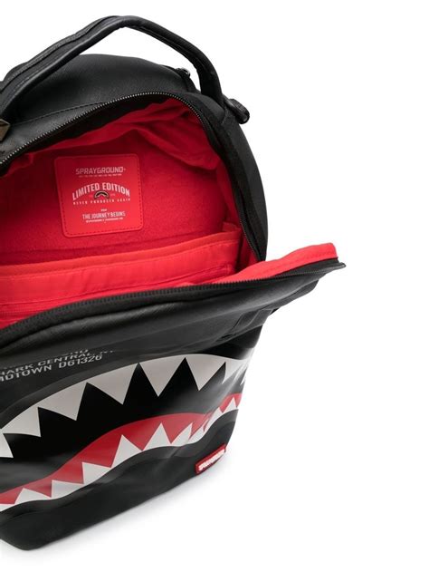 Shark Teeth Print Zip Up Backpack Sprayground Us