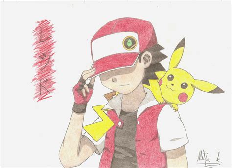 Pokemon Trainer Red by pokekyuubi on DeviantArt