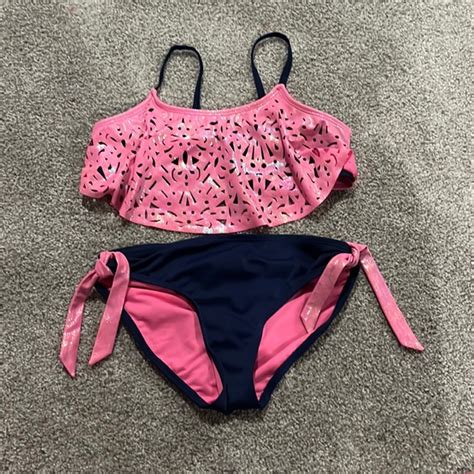 Justice Swim Cute Shiny Girls Bikini Poshmark