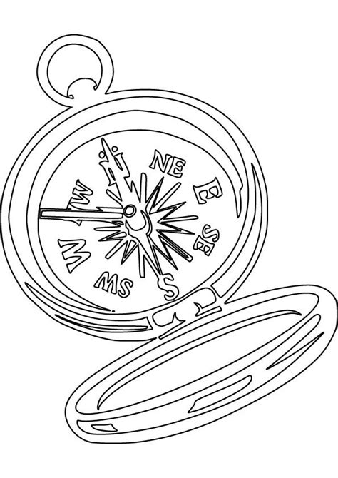 Coloring Page Compass Amanda Gregorys Coloring Pages