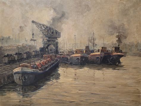 Ria Picco Rückert 1900 1966 Industrielandschaft am Hafen Catawiki