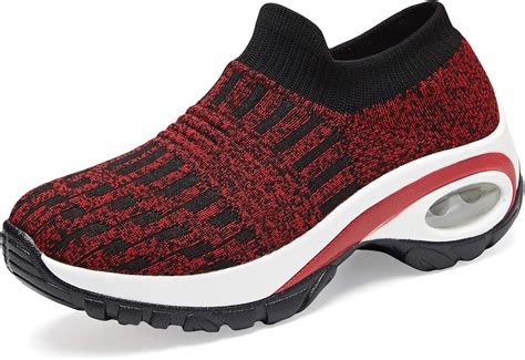 Adituob Zapatillas De Correr Para Mujer De Malla Transpirable Calcet N