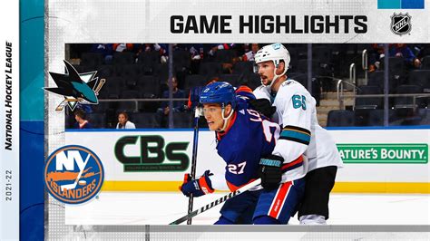 Sharks Islanders 12 2 21 NHL Highlights YouTube