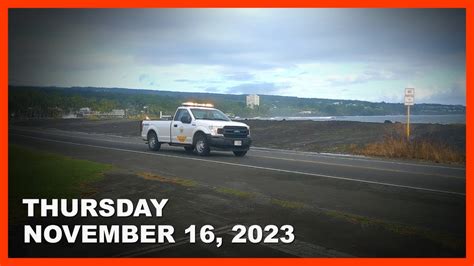 High Surf Closes Bayfront Highway Kilauea Update Police News Nov