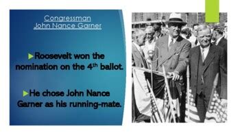 Vice President John Nance Garner Biography PowerPoint | TpT