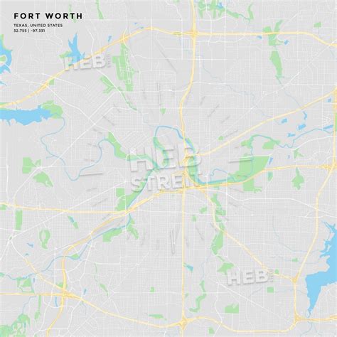 Street Map Of Fort Worth Texas - Printable Maps