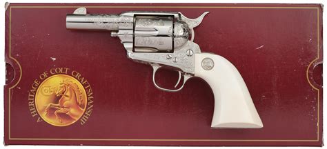 At Auction John Adams Signed Engraved Colt Sheriffs Model Saa Revolver