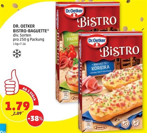 Dr Oetker Bistro Baguette Div Sorten Pro G Packung Angebot Bei Penny