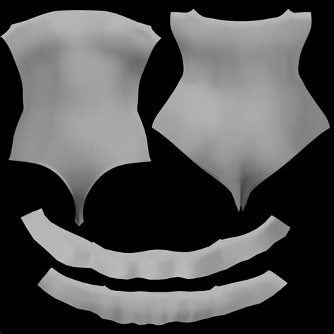 3D Off Shoulder Bikini With Chest Frills Model TurboSquid 1842626
