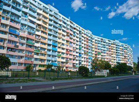 A Huge Block Of Flats In Gdansk Poland Stock Photo Alamy