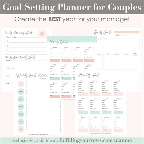 5 Reasons For Setting Goals In Your Marriage Goals Template Marriage