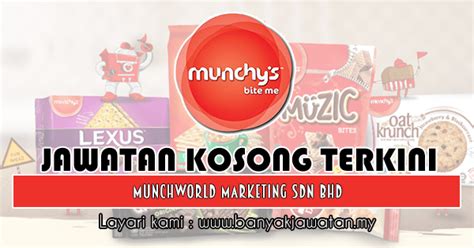 Jawatan Kosong Di Munchworld Marketing Sdn Bhd 19 Disember 2018