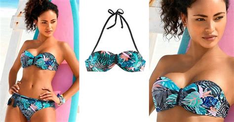 VENICE BEACH BIKINI TROPIKALNY WZÓR SMASH 40A GÓRA 8995664255 oficjalne archiwum Allegro