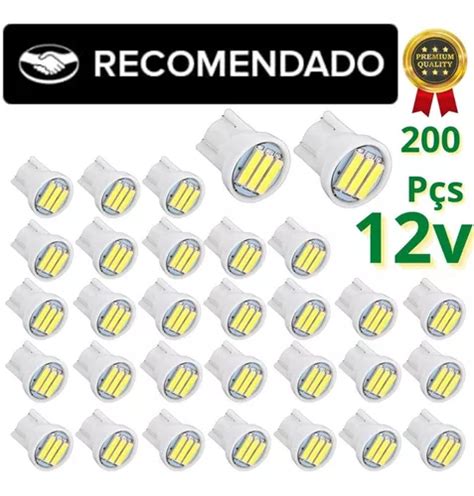 Kit Lampada T Led Branca Pingo Meia Luz K Atacado