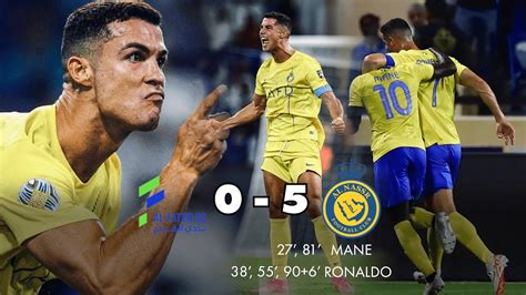 Ronaldo Hat Trick Mane Double Al Nassr Vs Al Fateh 5 0 All Goals And Highlights Saudi Pro