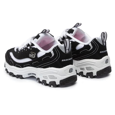 Sneakers Skechers D Lites Biggest Fan 80587L BKW Schwarz De Eschuhe Ch