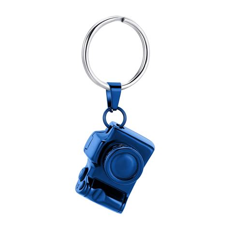 Stainless Steel Camera Locket Keyring Memorial Jewelry Cremation Ashe