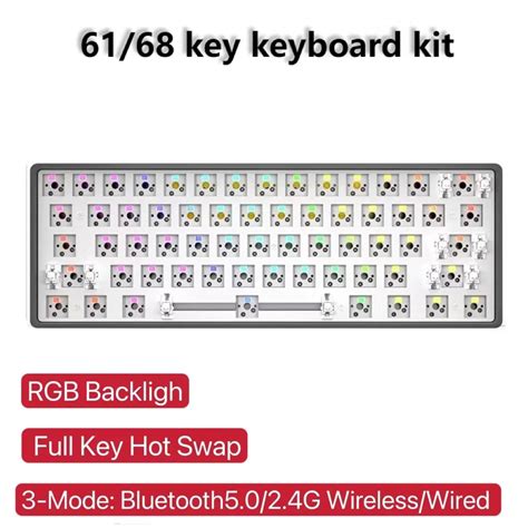 Dk61 Mechanical Keyboard | 68 Key Hot Swap Keyboard | Bluetooth ...