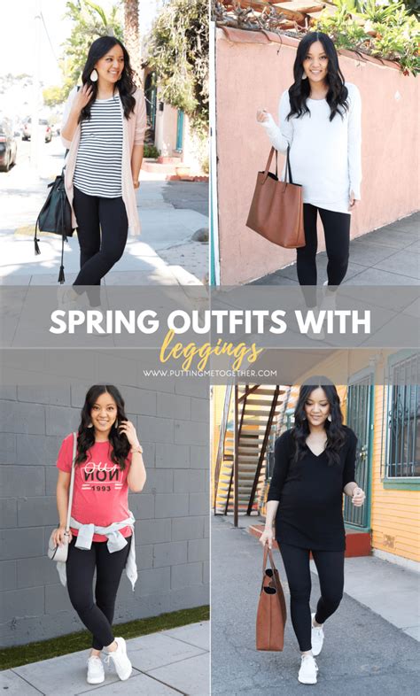 Spring Outfits With Leggings + Tons of Spring Tops for Leggings