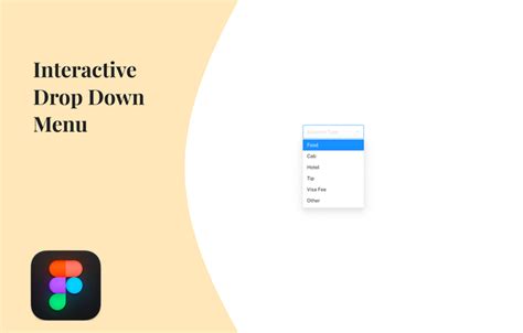 Interactive Drop Down Menu For Website Figma