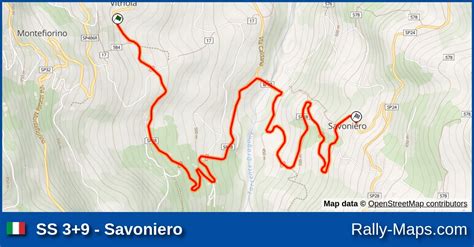 Ss Savoniero Stage Map Rally Coppa Citt Di Modena