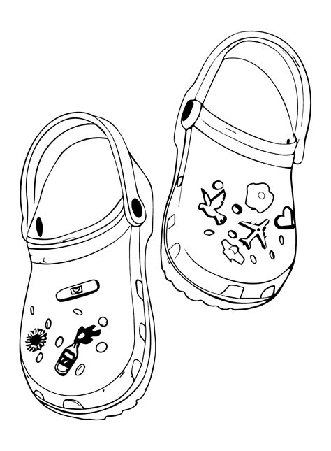 Printable Crocs Coloring Page - Free Printable Coloring Pages