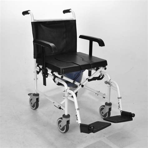 Wheeled Self Propel Shower Commode Chair With Brakes Fenetic Wellbeing