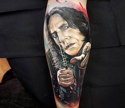 Severus Snape tattoo by Marek Hali | Post 20996