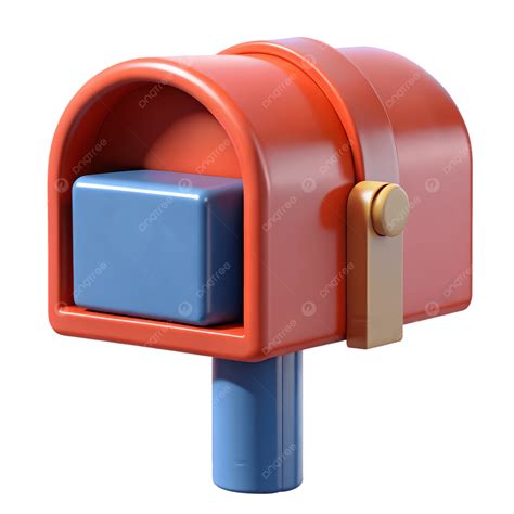 3d Isolated Render Of Mailbox Icon Representing Message Delivery And